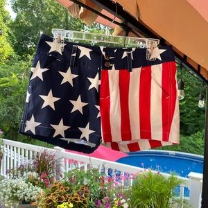 Loud Mouth Women’s Mini Shorts- American Flag- Size 2